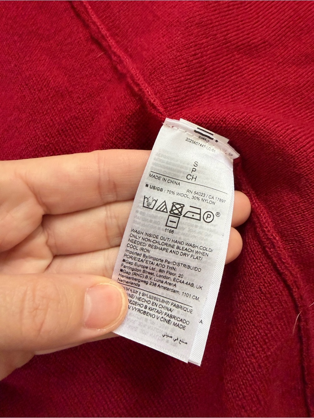 Banana Republic Natales Wool Sweater Dress, Burgundy Size S - Picture 8 of 12